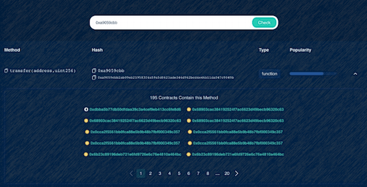 Signaturescan - Ethereum Signature Database | Cyberscope