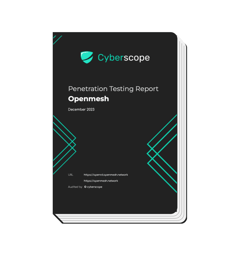 Cyberscope Smart Contract Audit Cover Sample